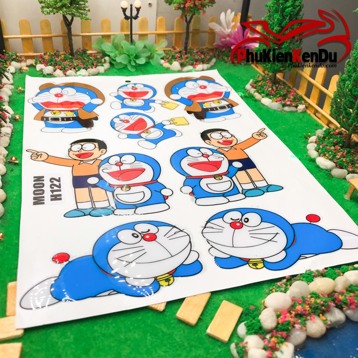 TEM NỔI DORAEMON NGUYÊN TẤM [TẶNG KÈM 1 TEM STICK]