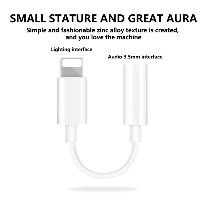 Jack chuyển đổi tai nghe IPBluetooth,Jack 3.5Mm cáp chuyển đổi sang giắc âm thanh 3.5 mm Cho IPX XS Max 8 7 Plus