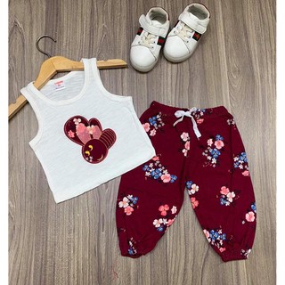 7 bộ cotton bé gái borip 425k