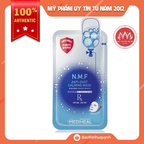 Mặt Nạ Thải Độc, Cấp Nước Và Phục Hồi Da Mediheal N.M.F Anti-Dust Calming Mask NMF 27ml