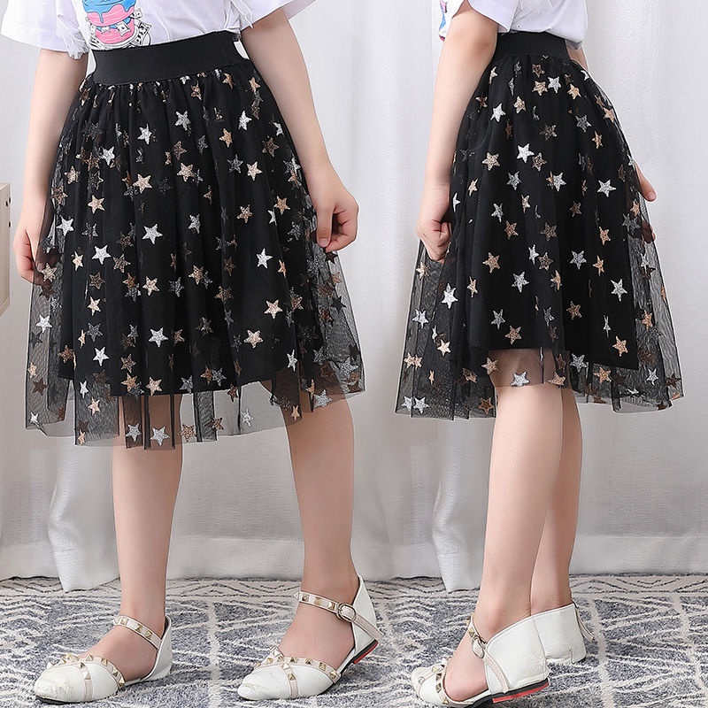 Chân Váy Hoa Cúc Dài Tới Gối Thời Trang Xuân Thu Dành Cho Bé Gái