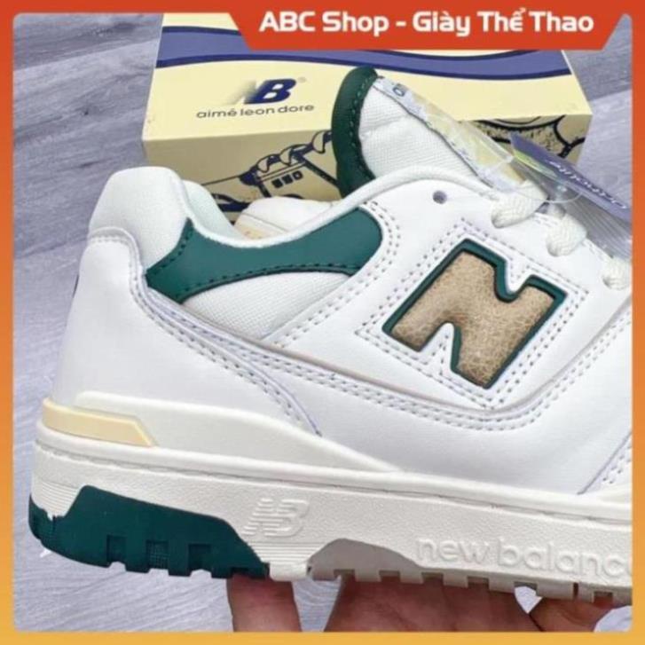 Giày New Balance 550 Green Yellow, Giày New NB crt300 574 trắng kem vàng full box ✂ ➡️