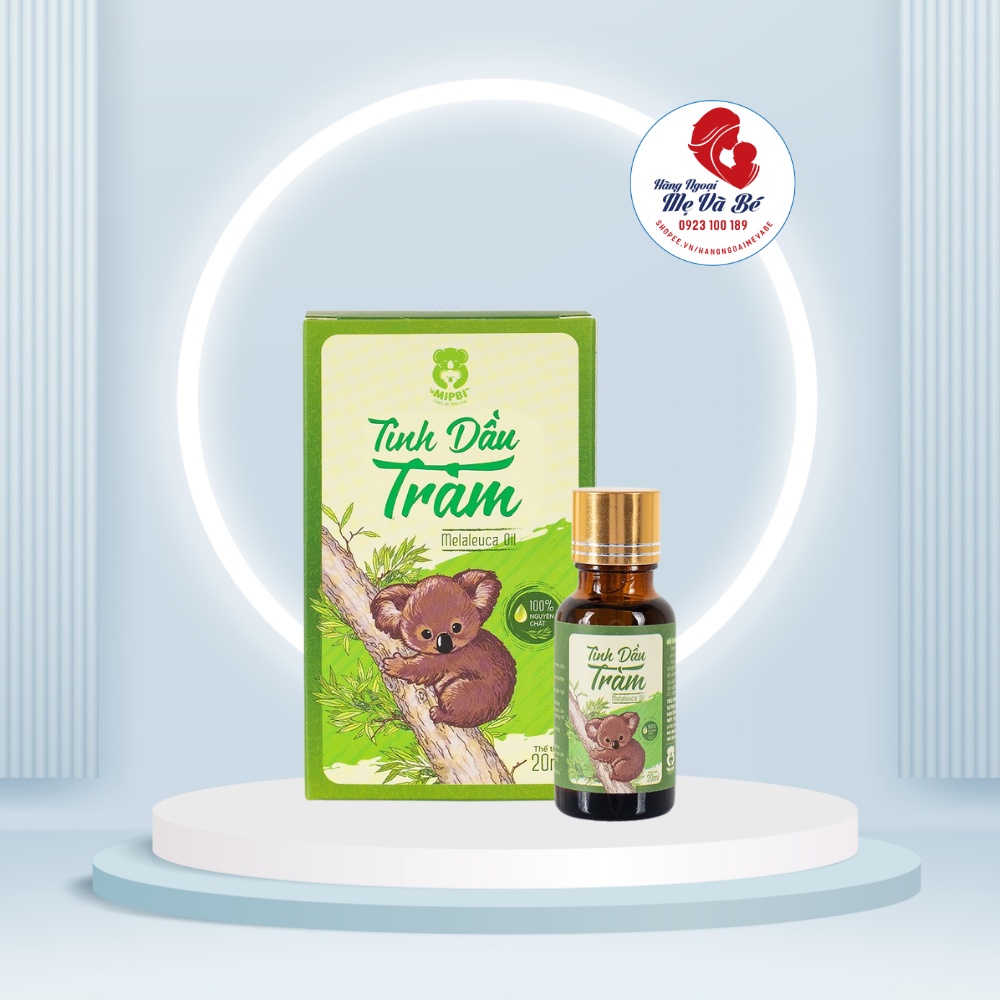 Tinh dầu Tràm MIPBI 20ml được làm 100% từ lá cây tràm gió Date 11.2024