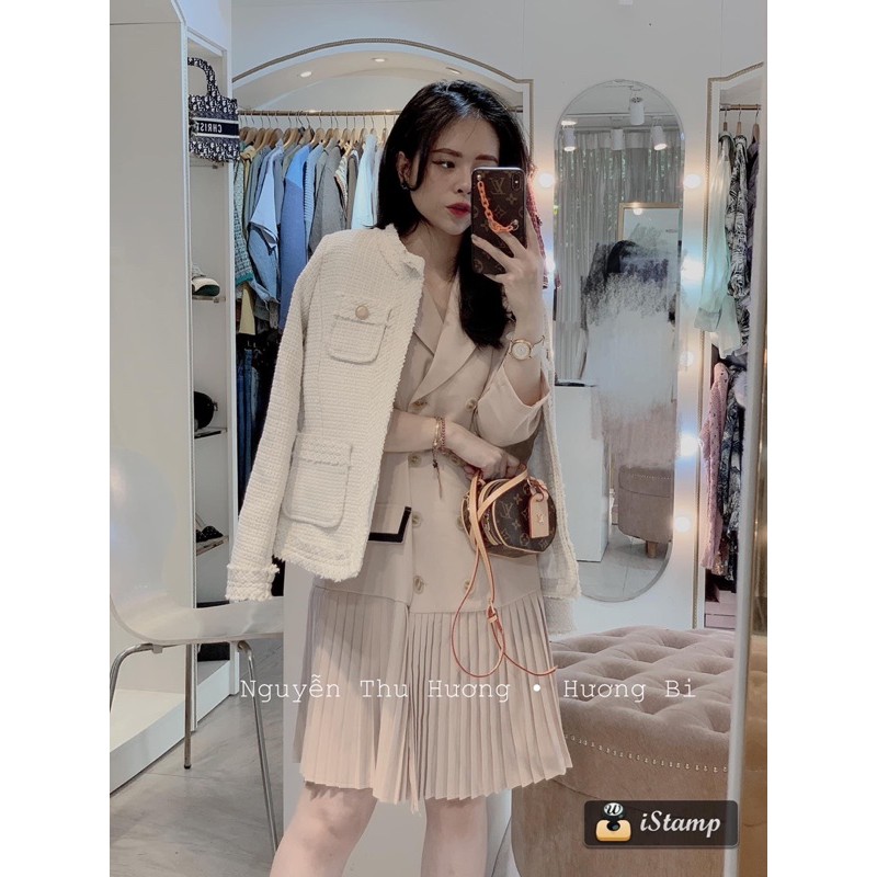 áo dạ tweed 4 túi hàng QC Loại 1 YOULI (sẵn) | BigBuy360 - bigbuy360.vn