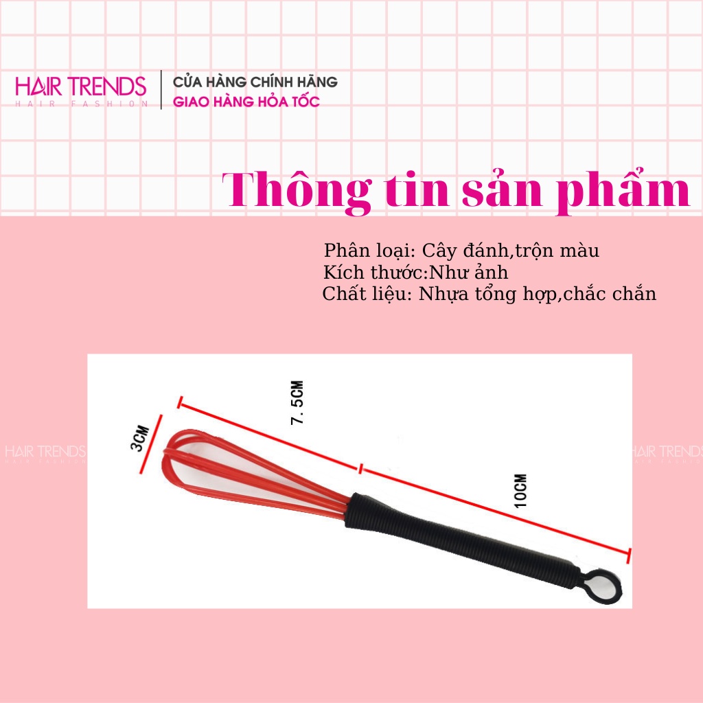 (Sỉ SLL) Cây trộn thuốc nhuộm cây đánh màu thuốc uốn duỗi trong salon tóc inox và nhựa