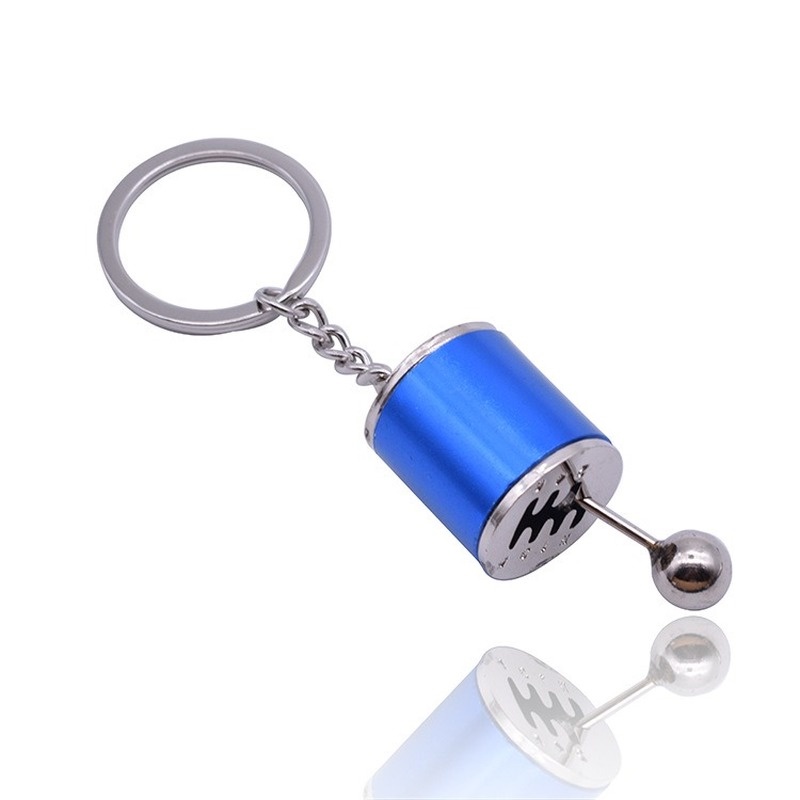 Móc Khóa Hộp Số Xe Hơi 6 Tốc Độ Giả Da Tiện Dụng