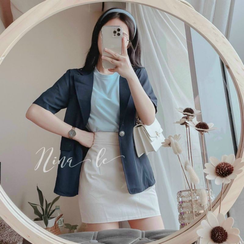SÉT 3 MÓN KHOÁC +ÁO +CHÂN VÁY 🎀CLIP THẬT SHOP QUAY🎀CAM KẾT ĐẸP SET8505