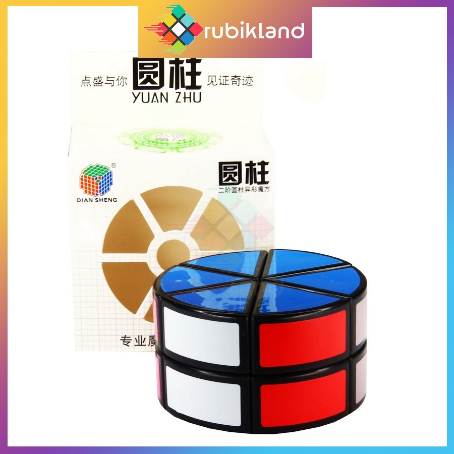 Rubik Biến Thể DianSheng 2-Layer Cheese Wheel Cube 2-Layer Cylinder Cube Rubic Đồ Chơi Trí Tuệ Trẻ Em