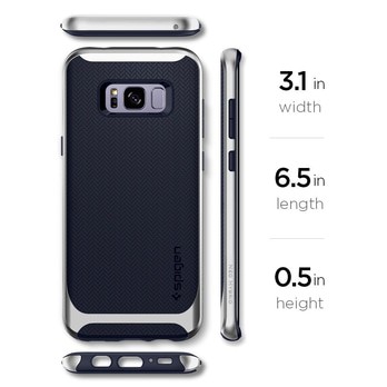 Ốp Điện Thoại Màu Bạc Họa Tiết Spigen Neo Cho Samsung Galaxy S8 Plus