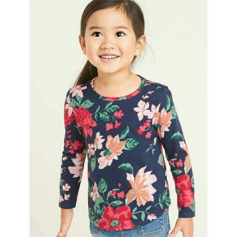 Set 3 áo cotton Oldnavy xuất dư bé gái