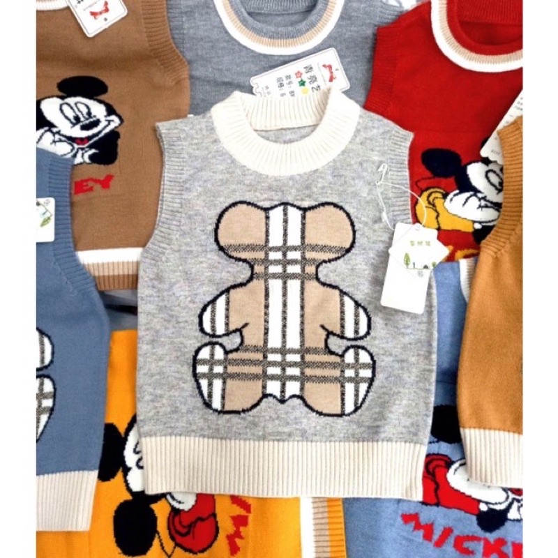 Áo gile len Quảng Châu mềm mịn cho bé trai