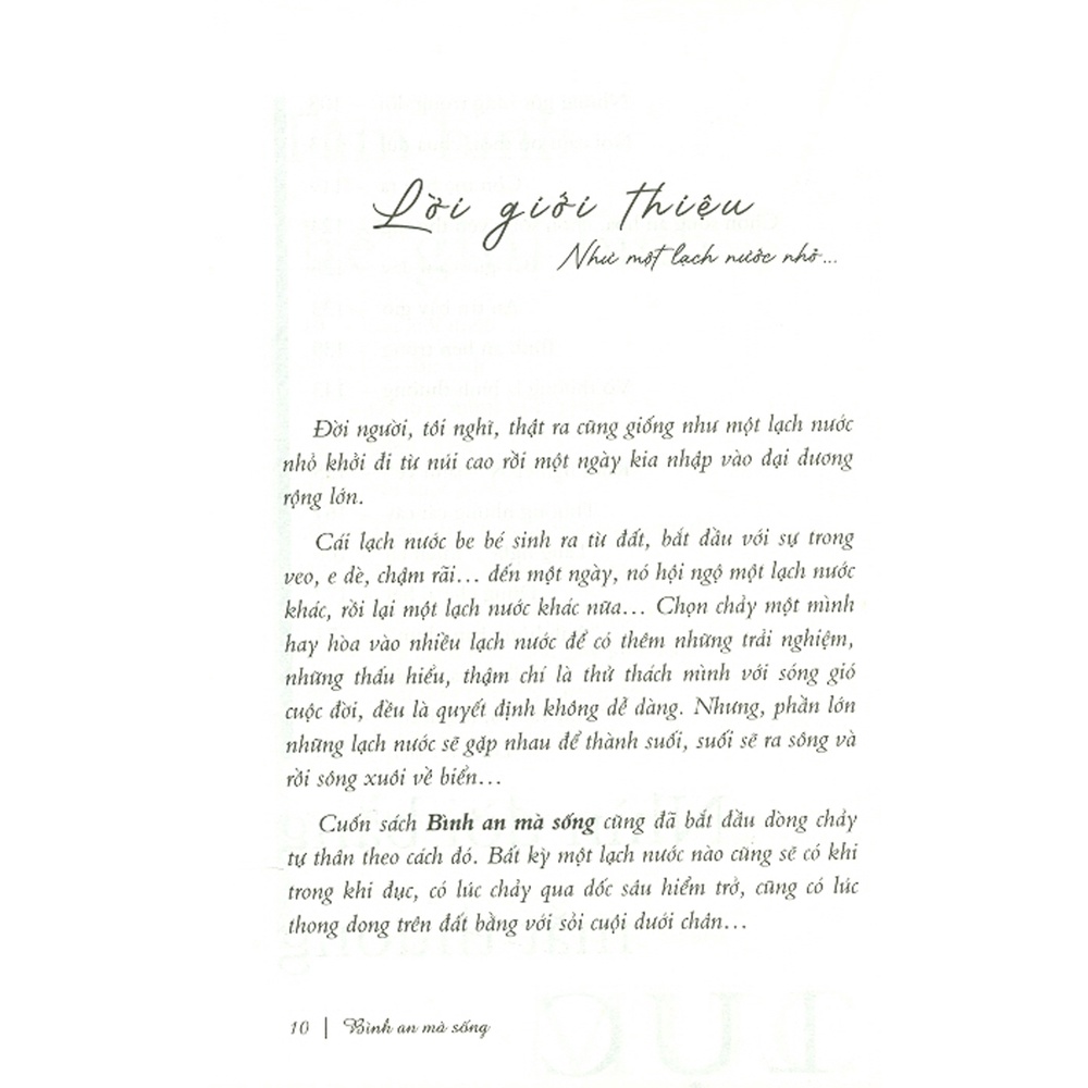 Sách - Bình An Mà Sống