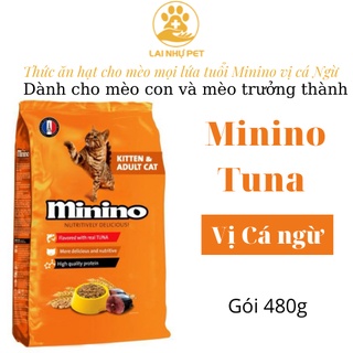 Thức ăn cho mèo Minino tuna 480g