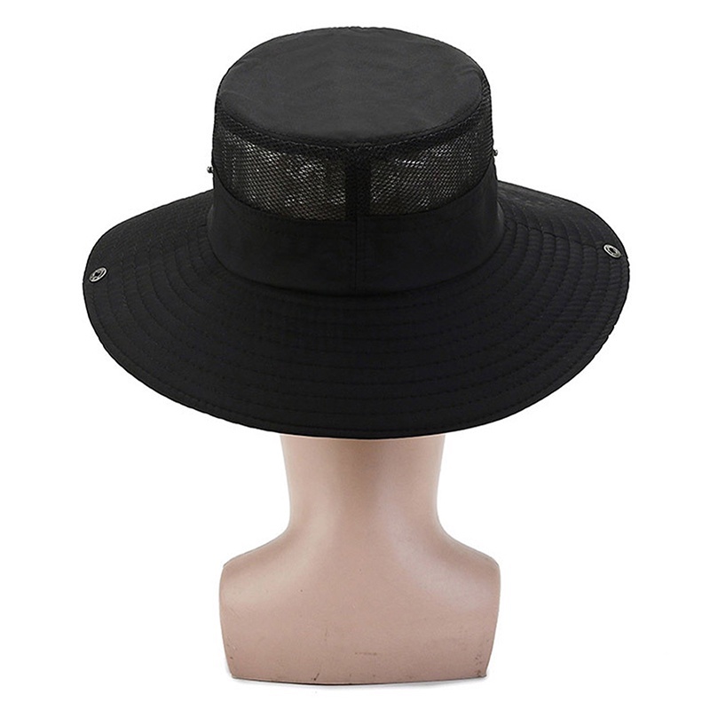 Nón Tai Bèo Vành Rộng Họa Tiết Rằn Ri Chống Tia Uv Gấp Gọn Thời Trang Đi Biển Cho Nam