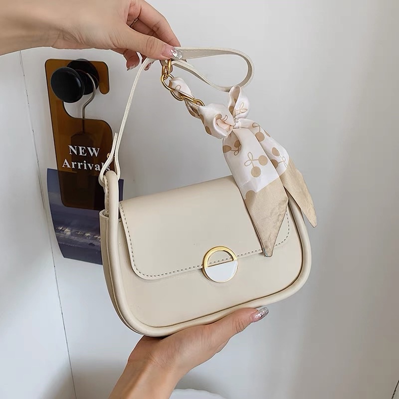 Túi Xách Thời Trang Nữ Nhẹ Nhàng Nữ Tính Tằng Kèm Khăn