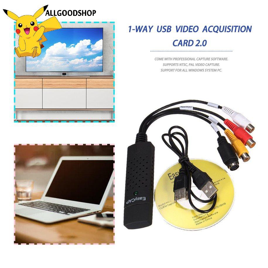 [Goodshop] USB 2.0 Video Capture Adapter Cable Audio S-Video TV VHS Converter Device