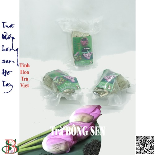 Combo 10 bông Trà ướp Bông sen Hồ Tây sấy thăng hoa vận chuyển toàn quốc