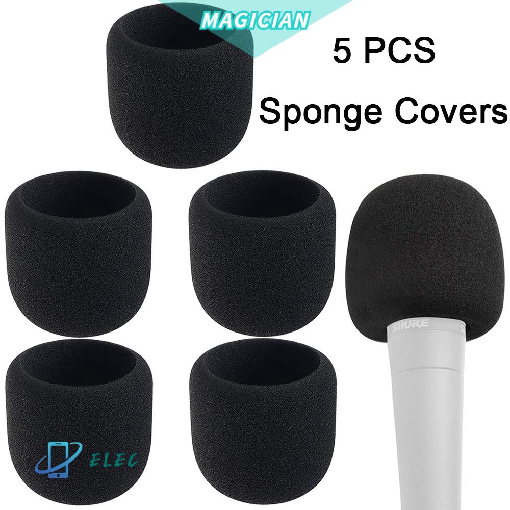 🔸MAGIC🔹 5 Pcs Professional Washable Mic Cap Studio Microphone Foam Cover