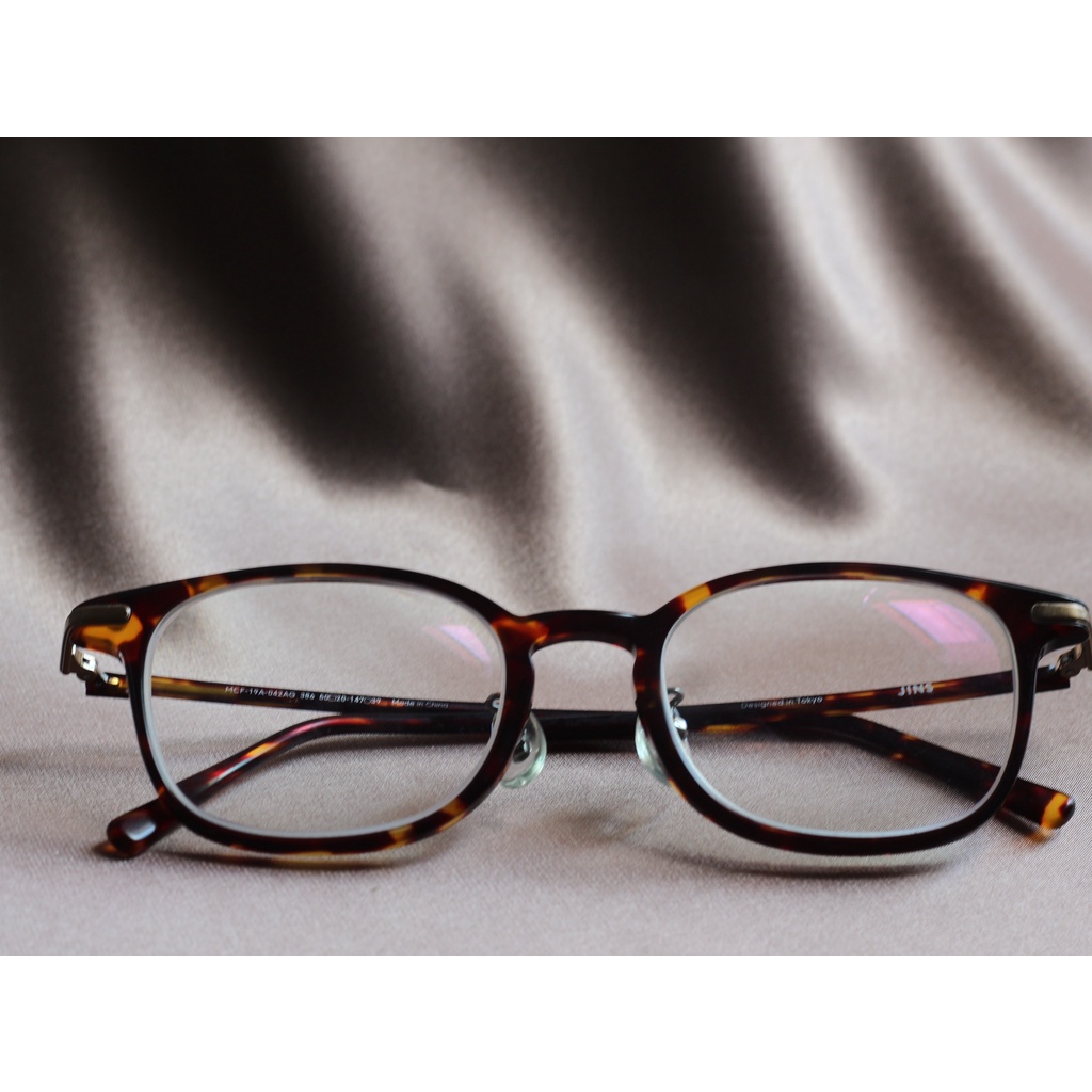 Mắt Kính Gọng Kính Vuông JINS Second Hand Nhật Bản Chính Hãng - JP041