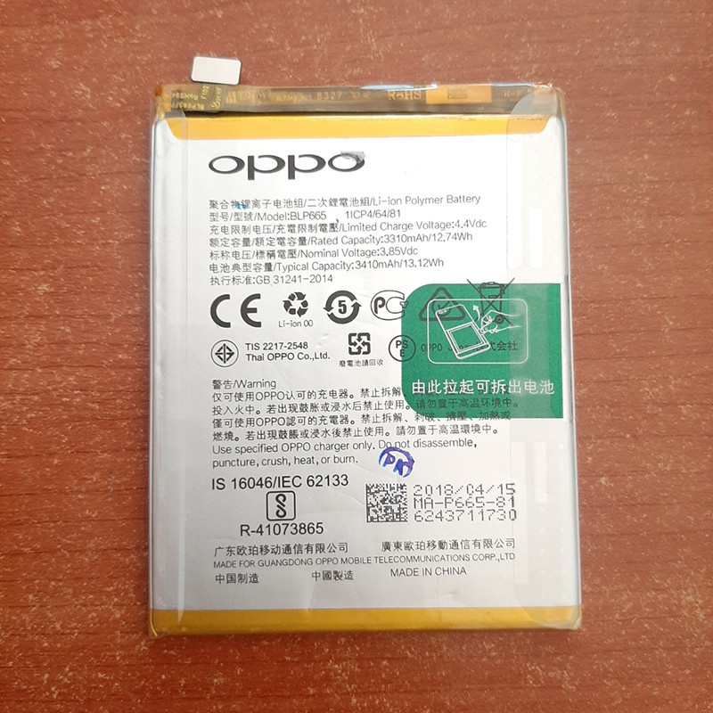 Pin Oppo P665 F5 Youth zin mới bảo hành 6 tháng