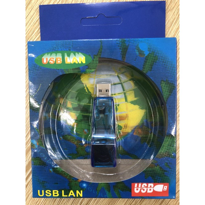 Bộ chuyển đổi USB ra LAN RJ45 (Xanh)