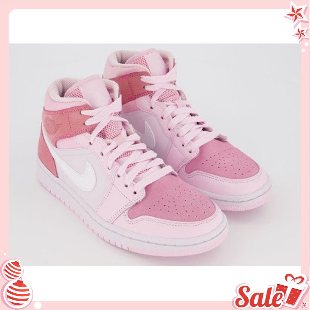 💧Giày Sneaker Nữ JD Cao Cổ Trắng Hồng Cao Cấp