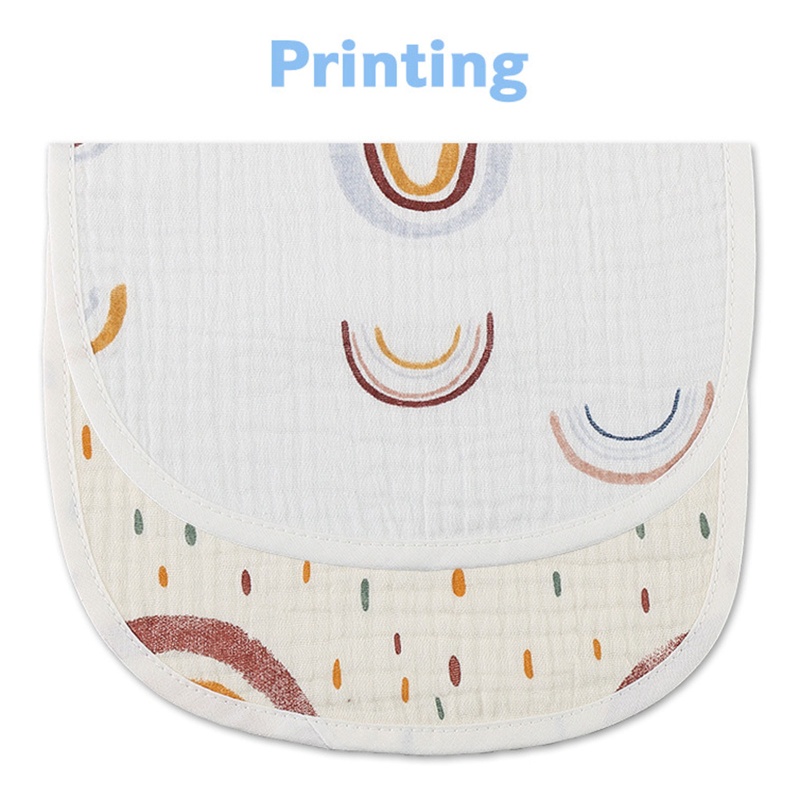 Set 2 Yếm Ăn Cotton Chống Thấm Nước Dành Cho Các Bé
