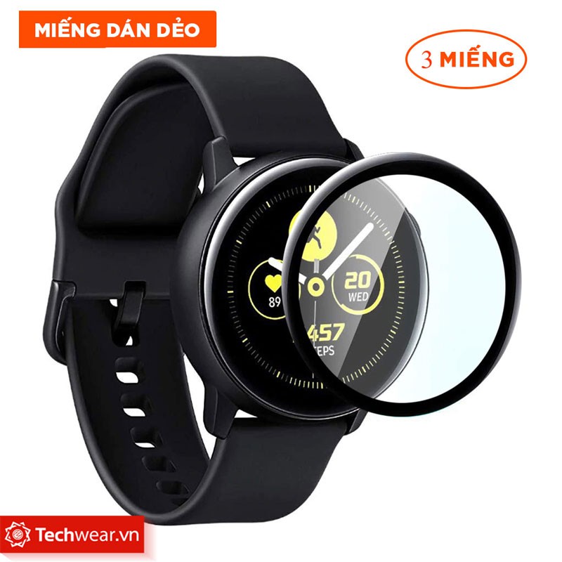 Bộ 3 miếng dán PPF full màn hình cho Samsung galaxy Watch Active 2 40mm 44mm / Galaxy Active 1