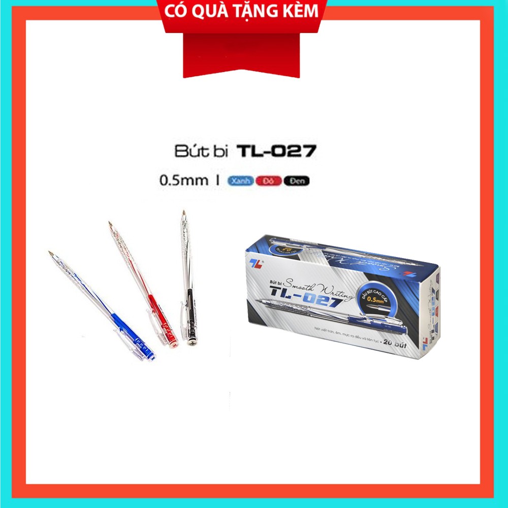 Hộp Bút bi Thiên Long TL 027 20 cái