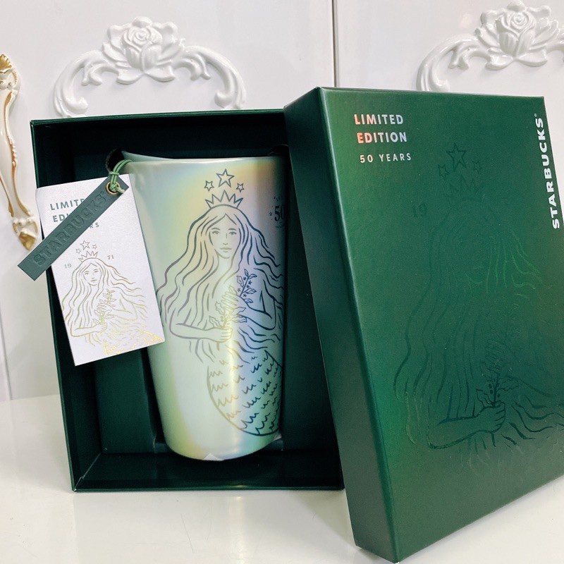 bộ sưu tập 50th Anniversary của Starbucks ra mắt để kỷ niệm nửa thế kỷ  ( Bình inox/ Ly/ cốc mug )