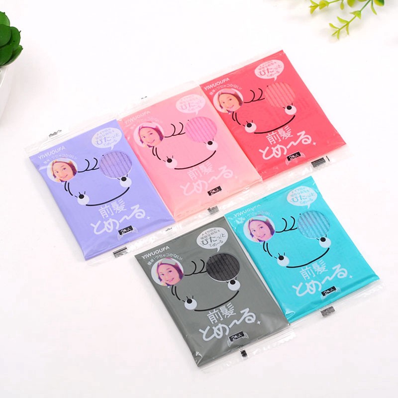Miếng dán tóc trang điểm 2 miếng giúp cố định tóc khi rửa mặt P0074
