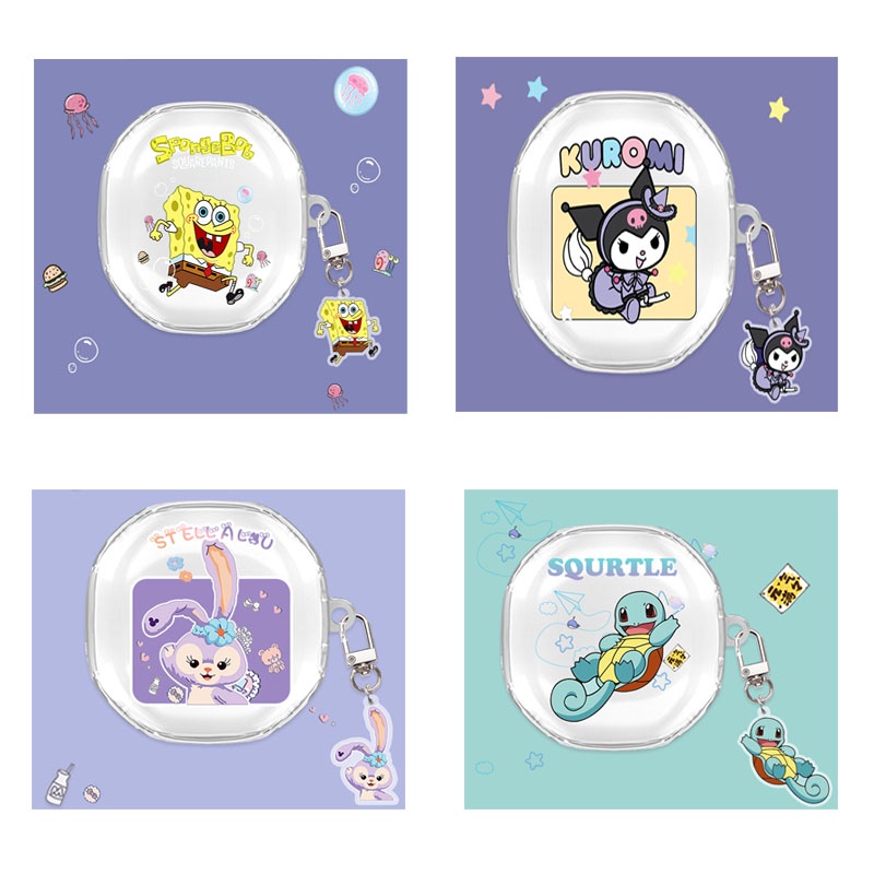 Ốp Điện Thoại baseus wm01 TPU Mềm Trong Suốt In Họa Tiết Hoạt Hình Dễ Thương Có Móc Khóa baseus wm01