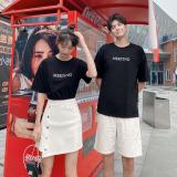 áo thun nam nữ tay lỡ form rộng in chữ meeting