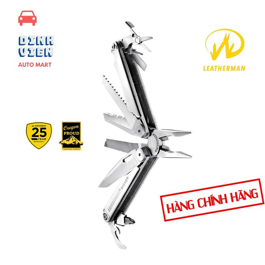 [ NHẬP KHẨU] Kìm Đa Năng Leatherman Wave 17Tools Hoàn hảo cho bất kỳ công việc nào, phiêu lưu mạo hiểm hoặc dã ngoại