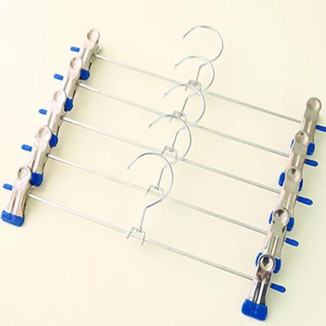 Móc Kẹp Kim Loại Treo Váy Quần 31cm (10 móc)