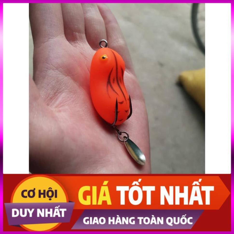 [Xả Kho 3 Ngày] Mồi nhái hơi Thái Lan câu lure, mồi nhái hơi Thái Lan có thìa super frog