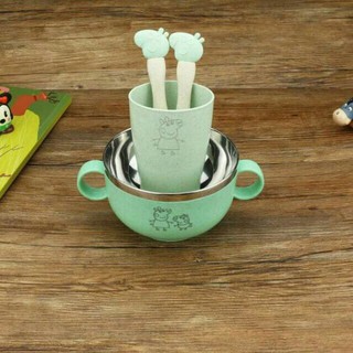 Bộ Bát , Cốc , Thìa , Dĩa Lúa Mạch 5 Chi Tiết