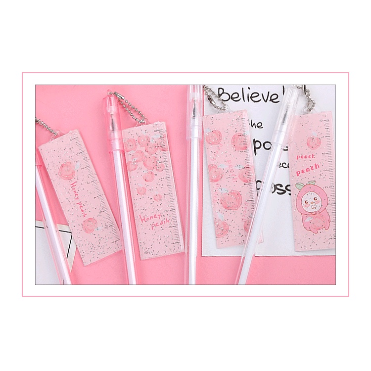 Bút Mực gel Màu Đen Mặt Dây Treo Dễ Thương Sáng Tạo Cho Học Sinh