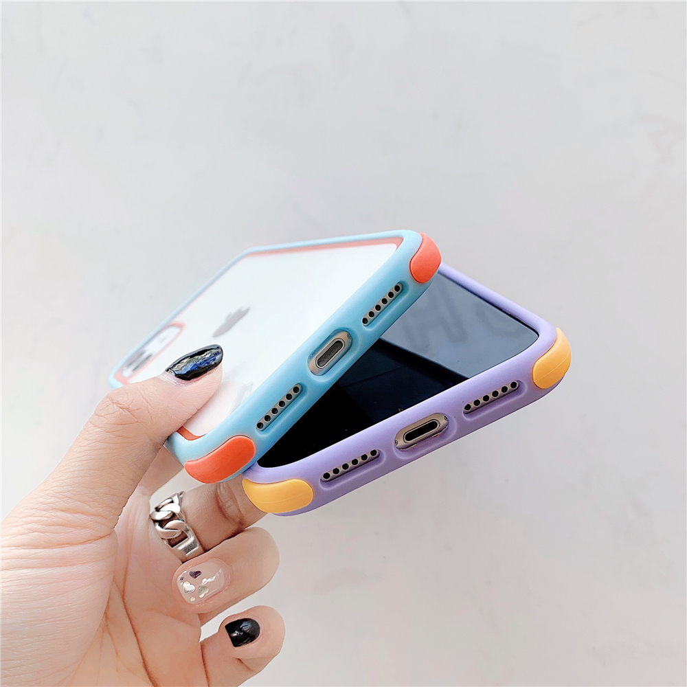 ốp điện thoại Mềm Chống Sốc Màu Kẹo Ngọt Cho Iphone 12 Pro Max 11 Pro Xr Xs X Xs Max 7 8 Plus Se2 2020 | BigBuy360 - bigbuy360.vn