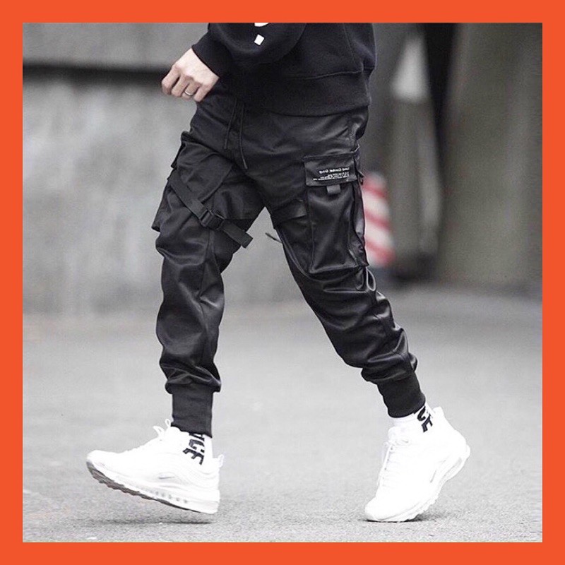 [ Túi Hộp- Cực chất !!] Quần Jogger Kaki Nam Túi Hộp Phối Dây Khóa Gài