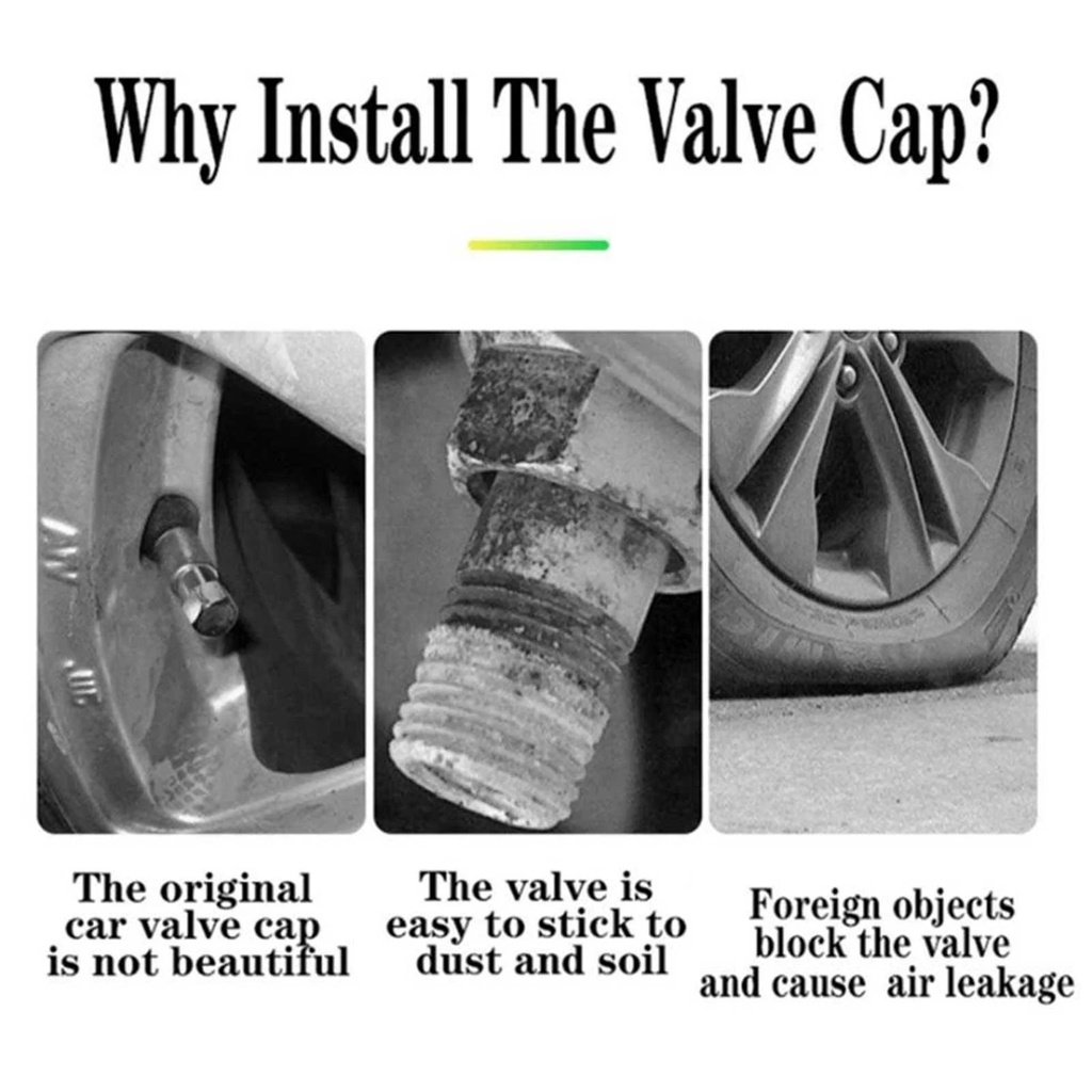 Nắp Van Bánh Xe Hơi Mini Bằng Nhựa ABS Phát Sáng Màu Xanh Dương