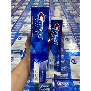 Kem đánh răng Crest 3D White Advanced Whitening 158 của Mỹ _Mẫu mới
