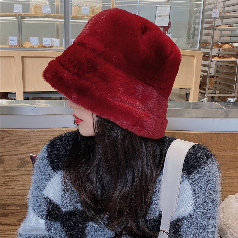 Nón Tai Bèo Phối Lông Dày Dặn Ấm Áp Chống Lạnh Thời Trang Mùa Đông 2022 Cho Nữ