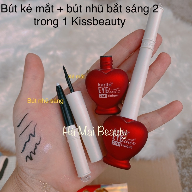 Bút kẻ mắt + bắt sáng EYEliner 2in1 hộp đỏ | WebRaoVat - webraovat.net.vn