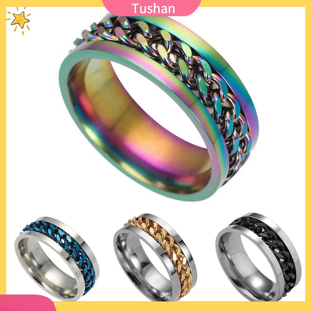 Nhẫn nam bằng thép không gỉ thời trang