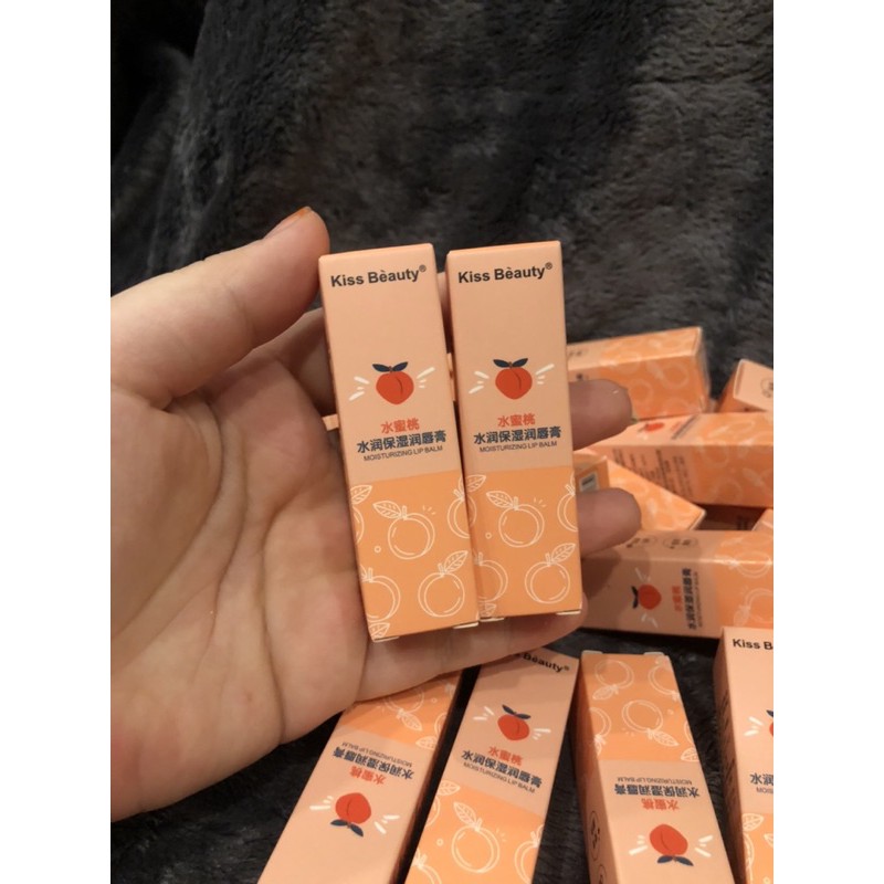 Son dưỡng môi trái đào kiss beauty | BigBuy360 - bigbuy360.vn