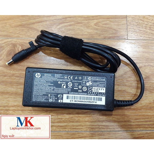 Sạc Laptop HP 18.5v-3.5a (65w) chân vàng 4.8x1.7mm