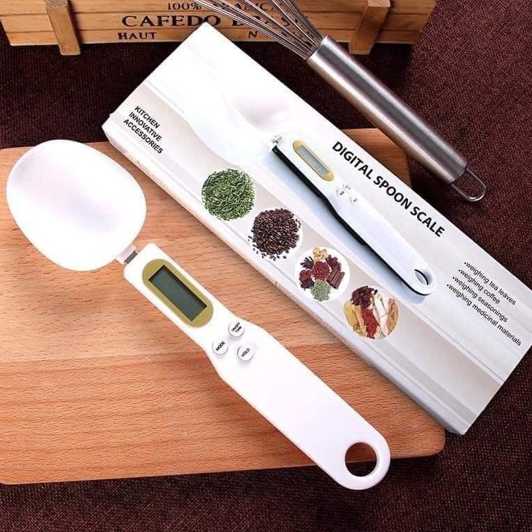 Cân điện tử tiểu ly HK2110 dạng thìa, muỗng 500g/0.1