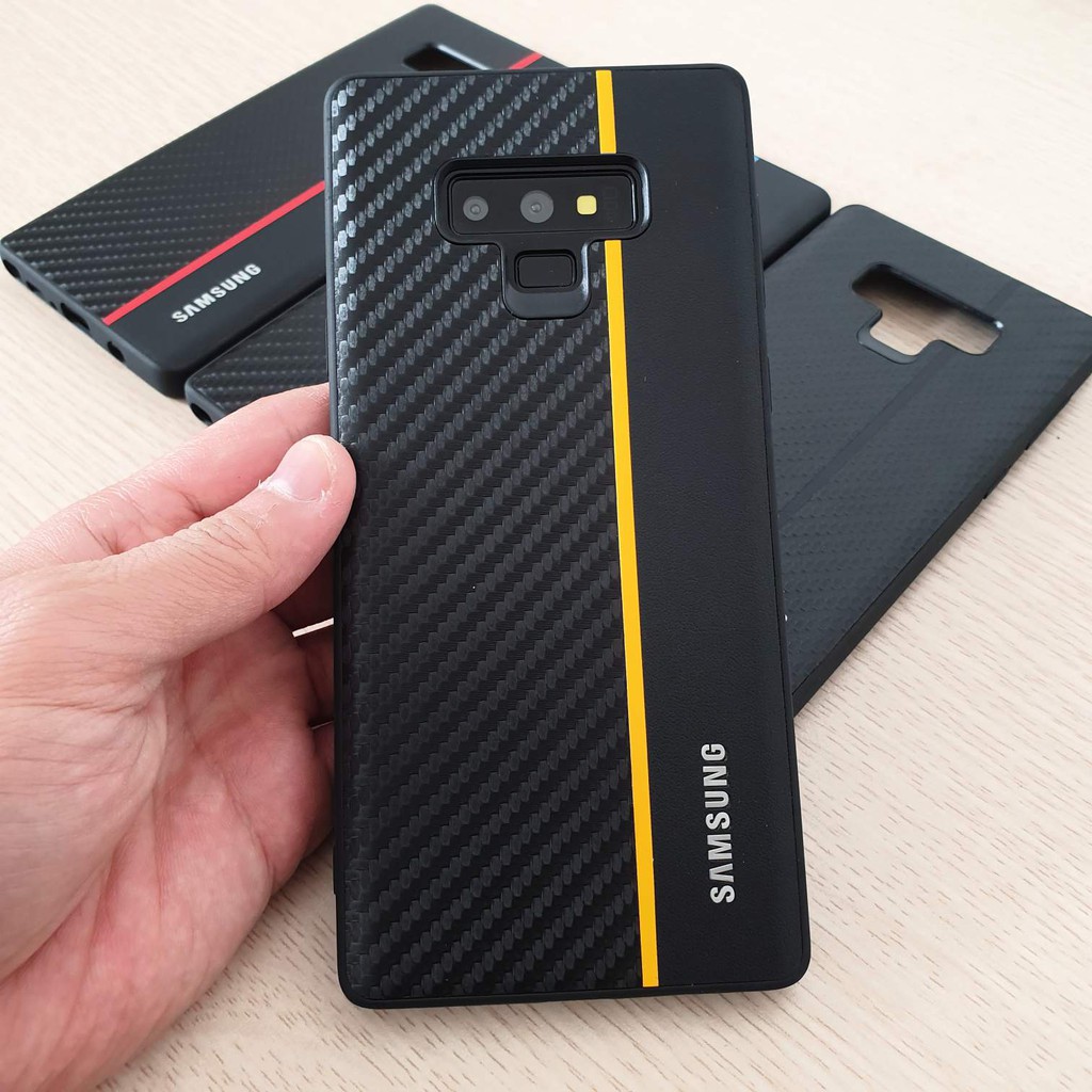 Ốp Note 9 lưng vân da carbon | BigBuy360 - bigbuy360.vn