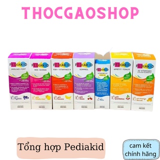 Tổng hợp Pediakid ăn ngon/ngủ ngon/tăng đề kháng/tăng đề kháng hô hấp/22 vitamin 125ml Pháp